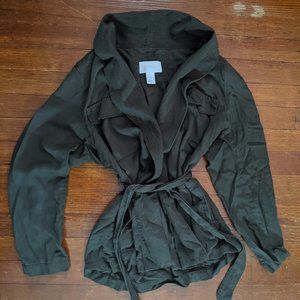 Army Green | Tie waist jacket